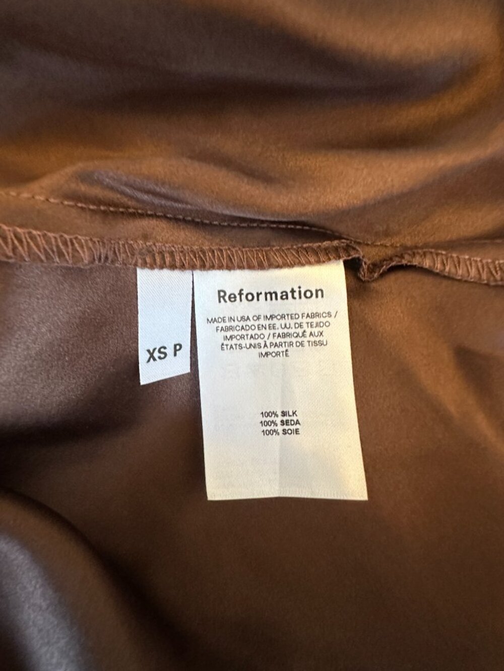 Reformation Silk Dress - Picture 5 of 8